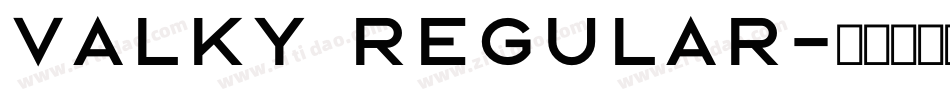 valky regular字体转换